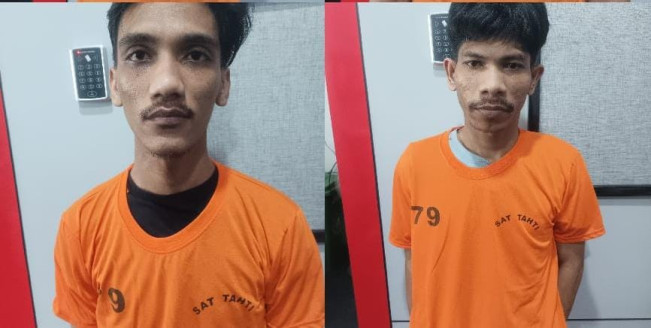 Dua pengedar ekstasi diamankan. [Istimewa]